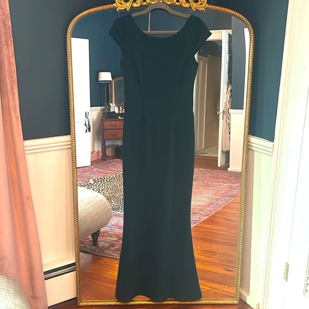 Hunter green evening gown